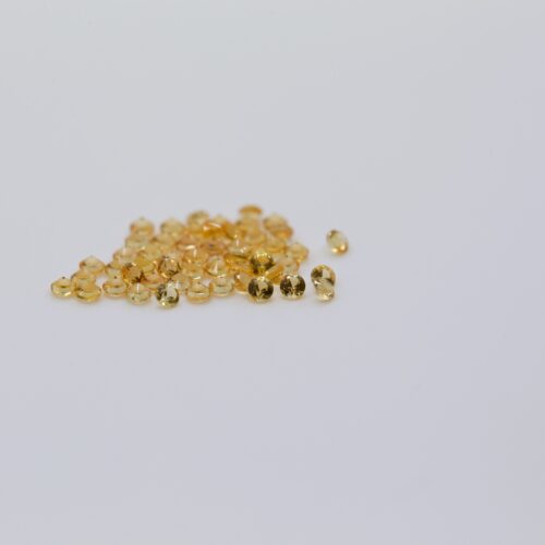 Natural 1.5mm Yellow Round Sapphire